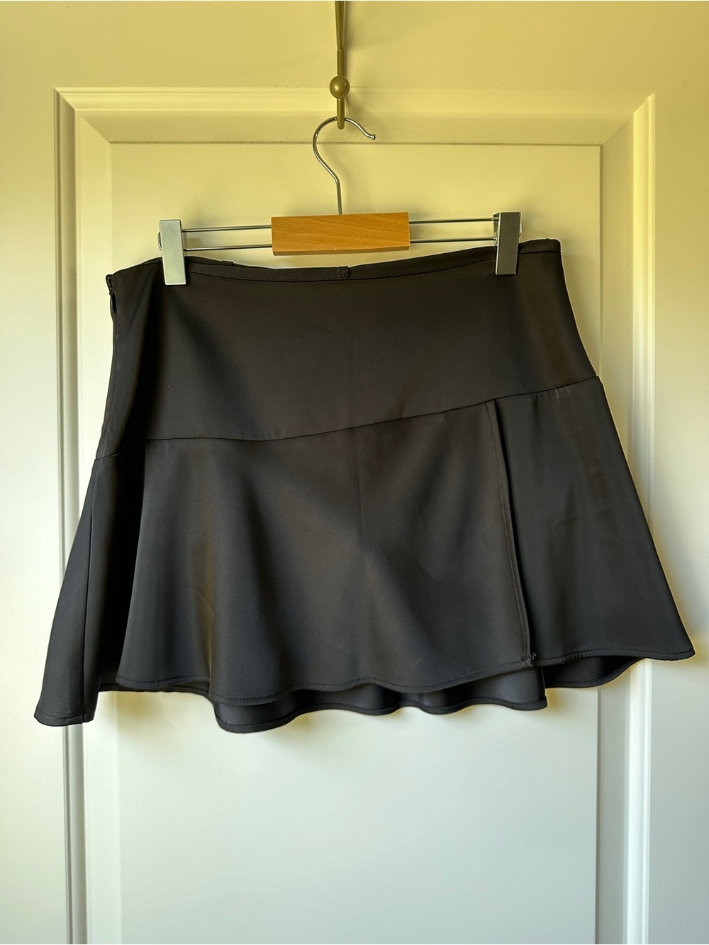 Garage Black Asymmetrical Mini Skirt